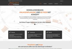 Webseite Modellbahn Design