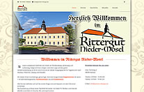 Webseite / Rittergut Nieder-Mosel