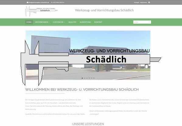 Webseite Werkzeugbau Schädlich Webseite Werkzeugbau Schädlich