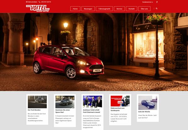 responsive Webseite Autohaus Voitel responsive Webseite Autohaus Voitel