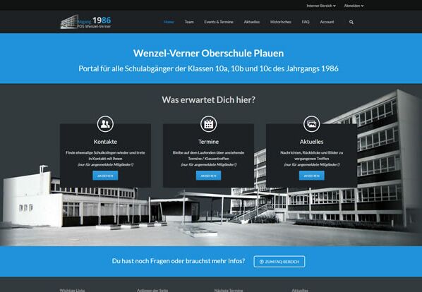Webseite WV1986 Webseite WV1986