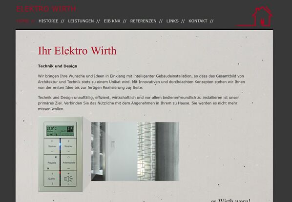 Website Elektro Wirth Website Elektro Wirth