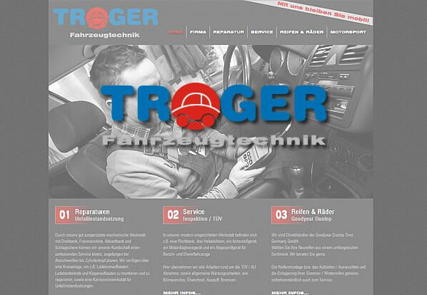 Webseite Tröger Fahrzeugtechnik