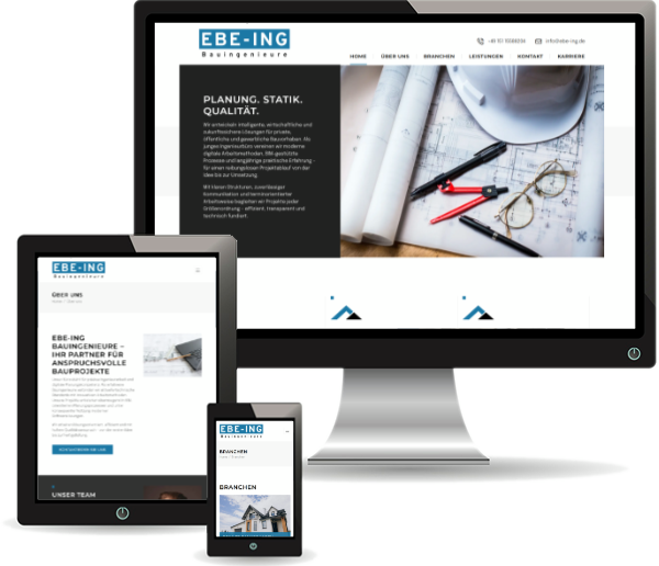 responsive Webseite EBE-ING