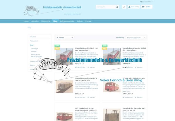 Webshop Präzisionstechnik Dresden
