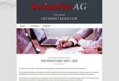 Webseite SwissFin AG