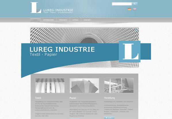 Webseite Lureg Industrie