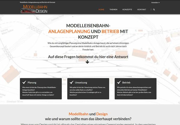 Webseite Modellbahn Design Webseite Modellbahn Design