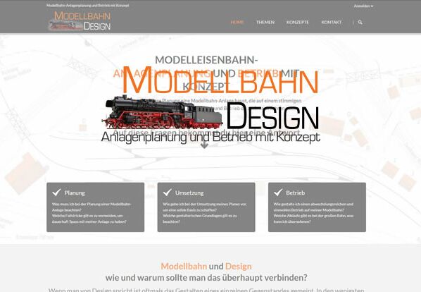 Webseite Modellbahn Design Webseite Modellbahn Design