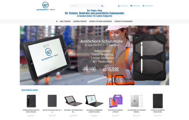 Webseite / Online-Shop ACCESSORY TECH
