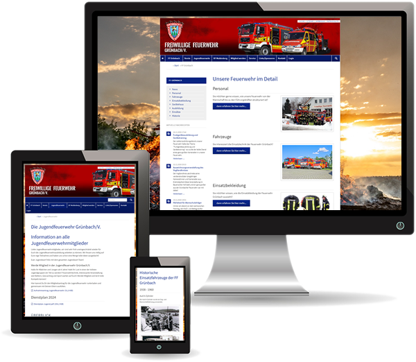 Ffw Gruenbach Responsive Webseite