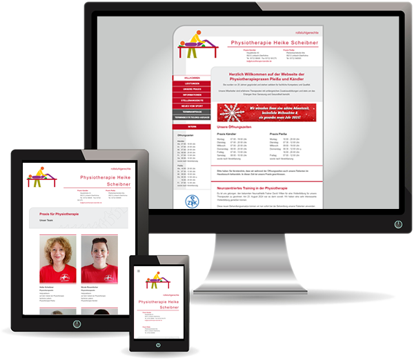 Physio Kaendler Responsive Webseite
