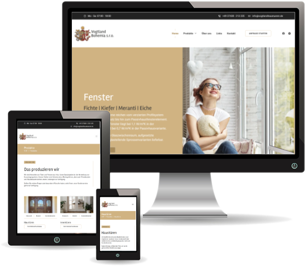 Vogtland Bohemia Responsive Webseite
