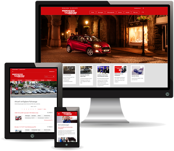 responsive Webseite Autohaus Voitel