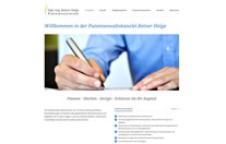 Webseite Patentanwalt Reiner Helge